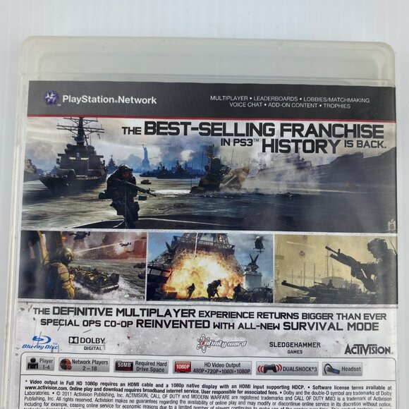 Call of Duty MW3 PS3 Video Game 2011 Case Booklet Disc Rated Mature - Picture 3 of 7